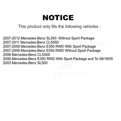 Kit de plaquettes semi-métalliques de Rotor de frein de fente de forage avant pour Mercedes-Benz CLS550 E55