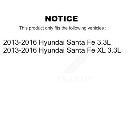 Kit de plaquettes en céramique pour Rotor de frein à disque, fente avant percée, pour Hyundai Santa Fe XL 3.3