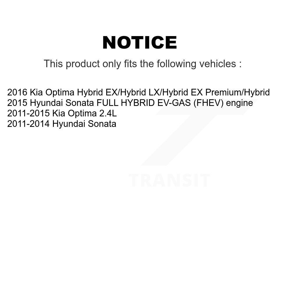 Kit de plaquettes en céramique pour Rotors de frein à disque, fente de perçage avant, pour Hyundai Sonata Kia Optim