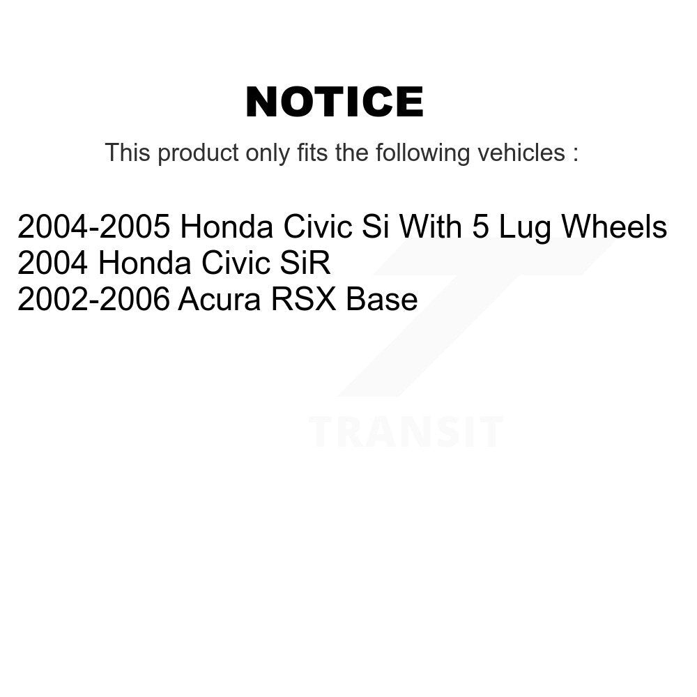 Kit de plaquettes en céramique pour Rotor de frein à disque, fente de perçage pour manteau avant, pour Honda Civic Acura RS