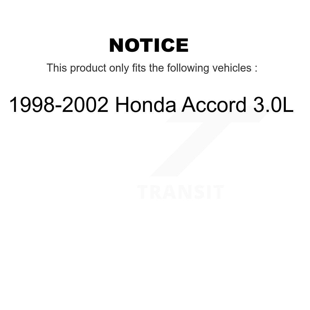 Rotor de frein à fente percée avant et Kit de plaquettes en céramique pour Honda Accord 3.0 1998 – 2002