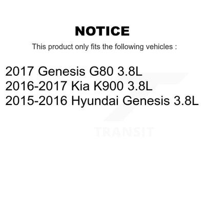 Kit de plaquettes de frein en céramique, Rotors de frein à fente avant percés pour Hyundai Genesis G80 Kia K90