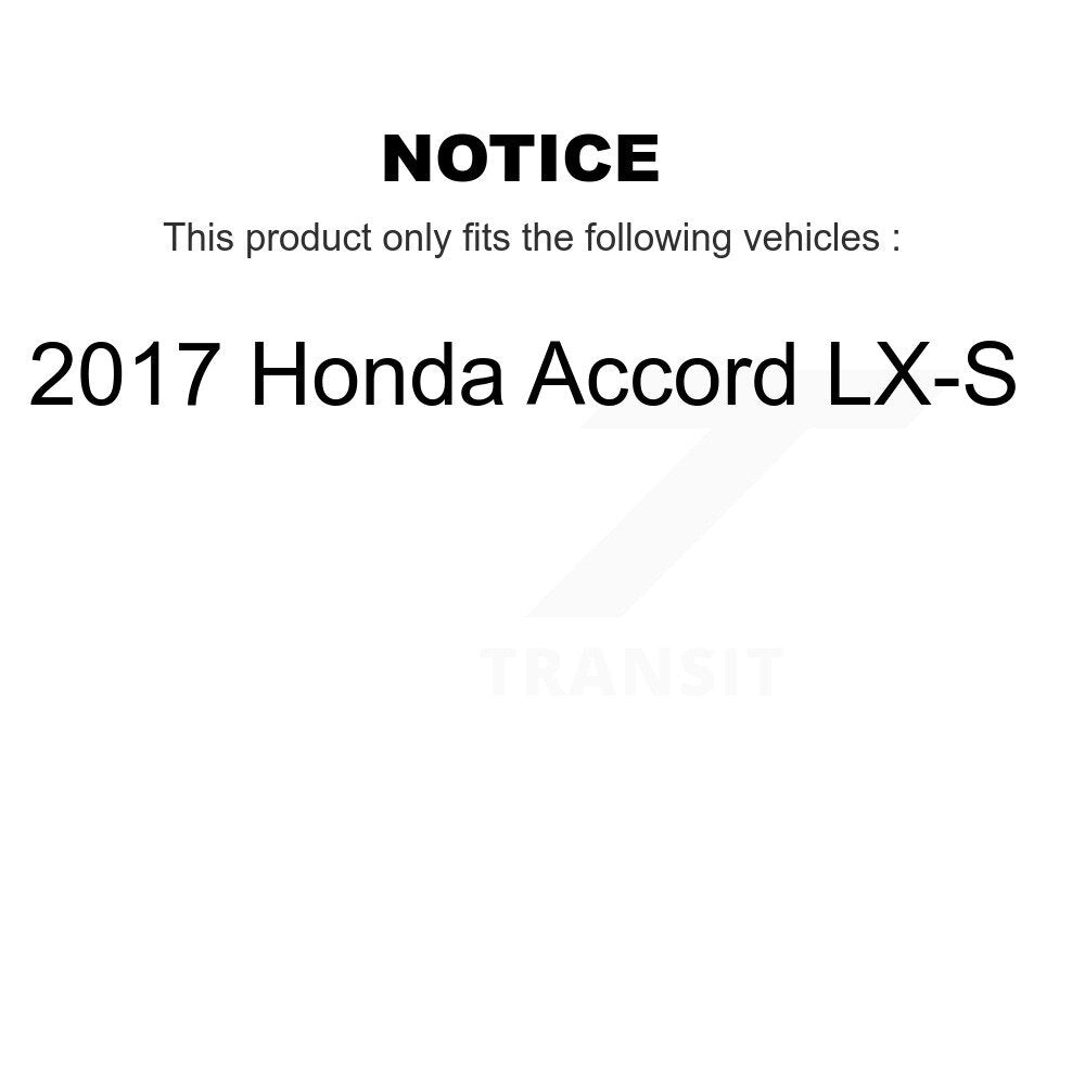 Kit de rotor de frein avec coussinets en céramique avant et arrière, fente percée, pour Honda Accord LX-2017