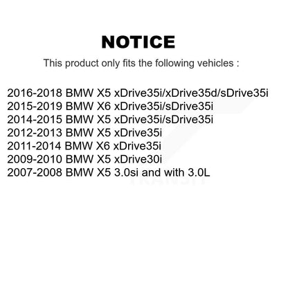Kit de Rotors de frein à disque de fente de forage de manteau de protection semi-métallique avant et arrière pour BMW X5 X