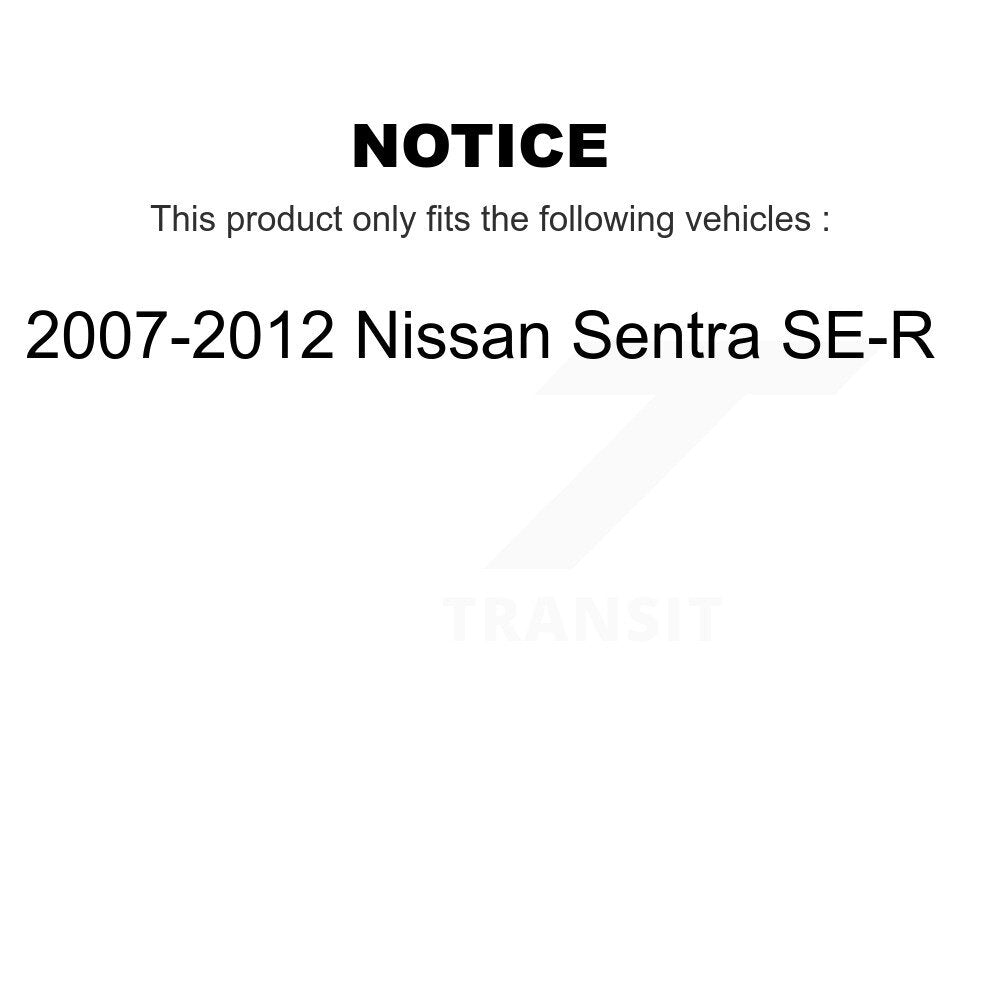Kit de Rotor de frein à fente percée avec tampons en céramique avant et arrière, pour Nissan Sentra SE-07-12