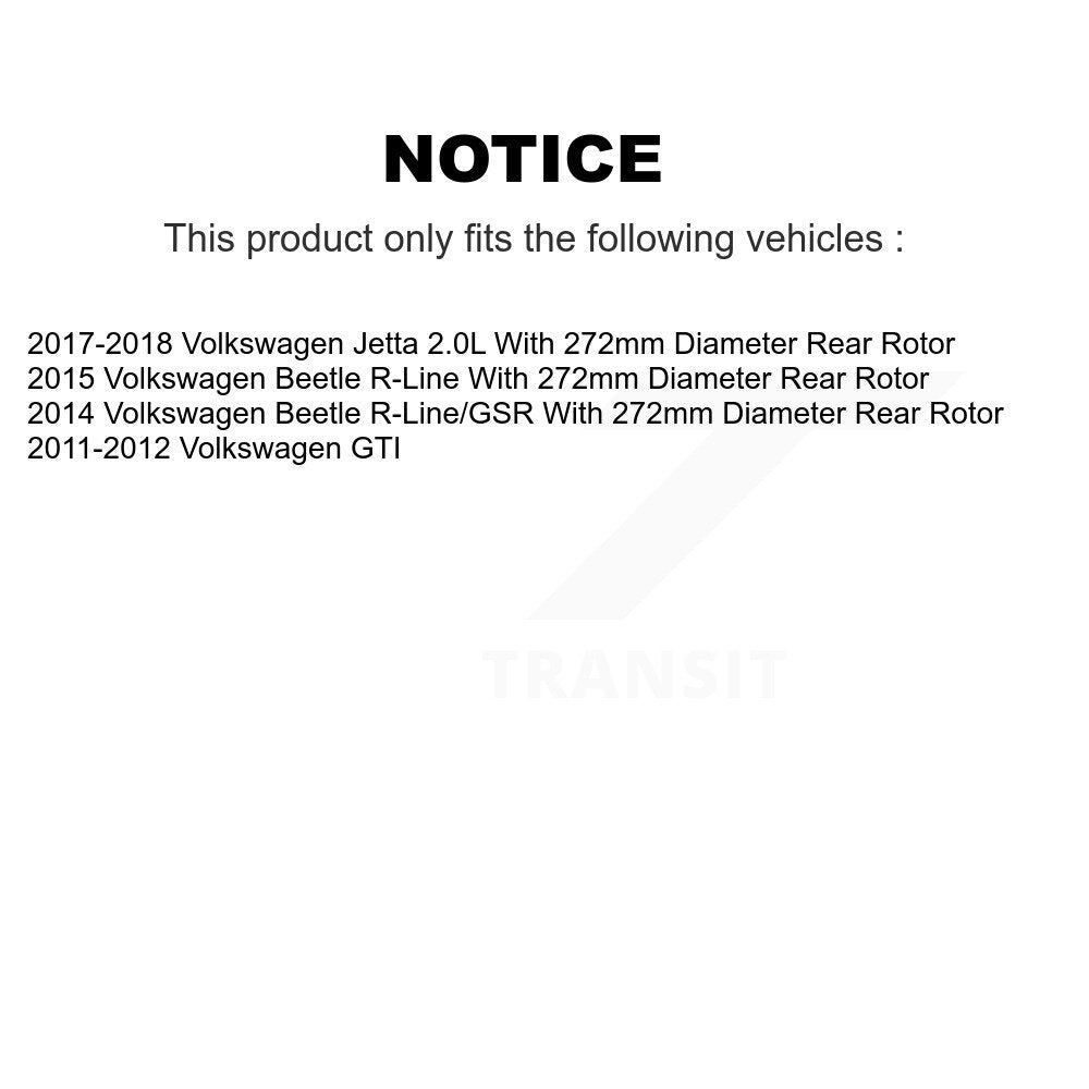 Kit de rotors de frein à fentes semi-métalliques avant et arrière, pour Volkswagen Beetl