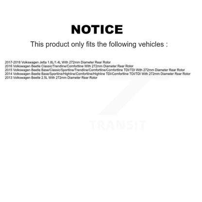 Kit de rotors de frein à fentes semi-métalliques avant et arrière, pour Volkswagen Beetl