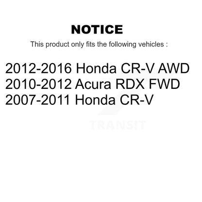 Kit de Rotors de frein à disque de fente de foret de tampon en céramique avant et arrière pour Honda CR-V Acura RD
