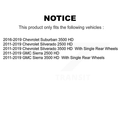Kit de Rotors de frein à fente de forage de tampon en céramique avant et arrière pour GMC Chevrolet Sierra 250