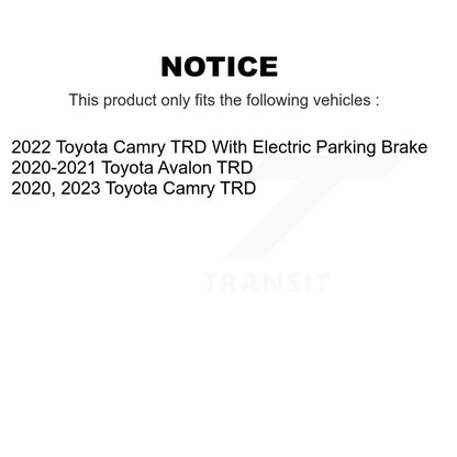 Kit de rotors de frein à fente percée avec tampons en céramique avant et arrière, pour Toyota Camry Avalon TR