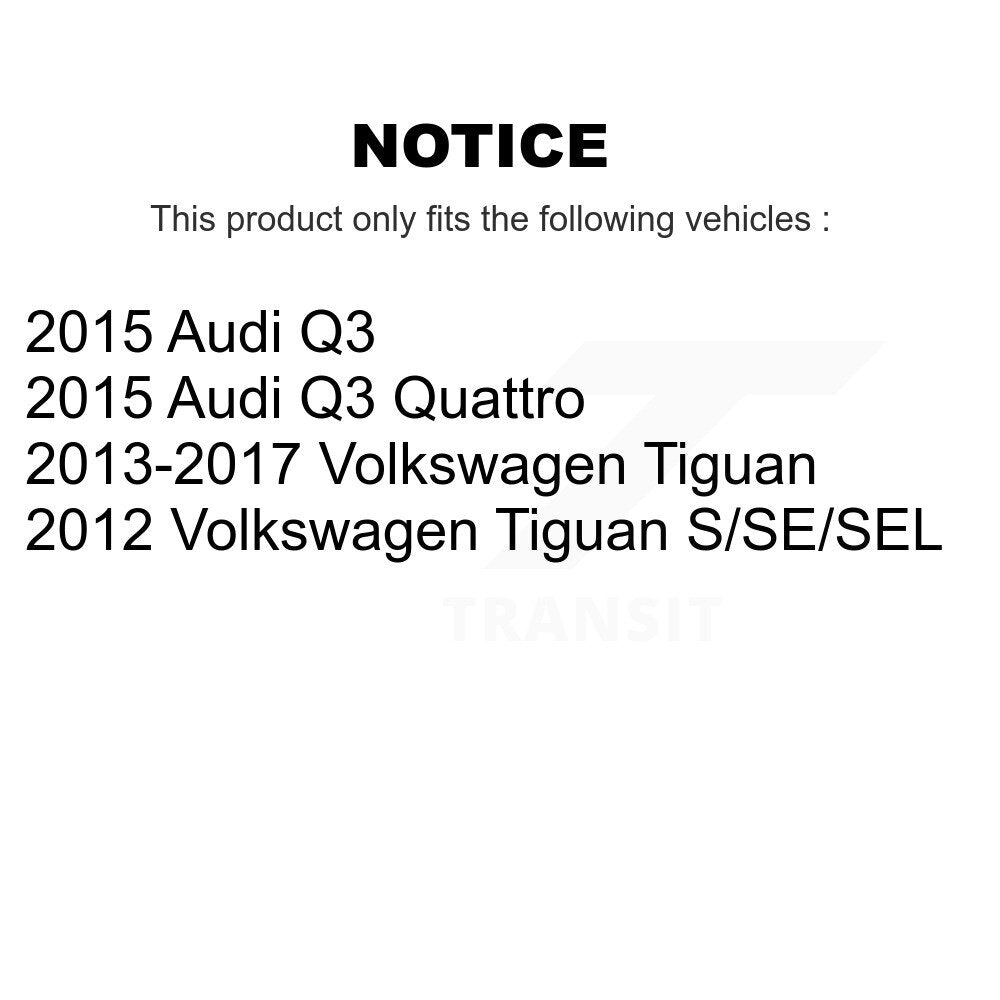 Kit de Rotor de frein à fente de forage de tampon semi-métallique avant et arrière pour Volkswagen Tiguan Q