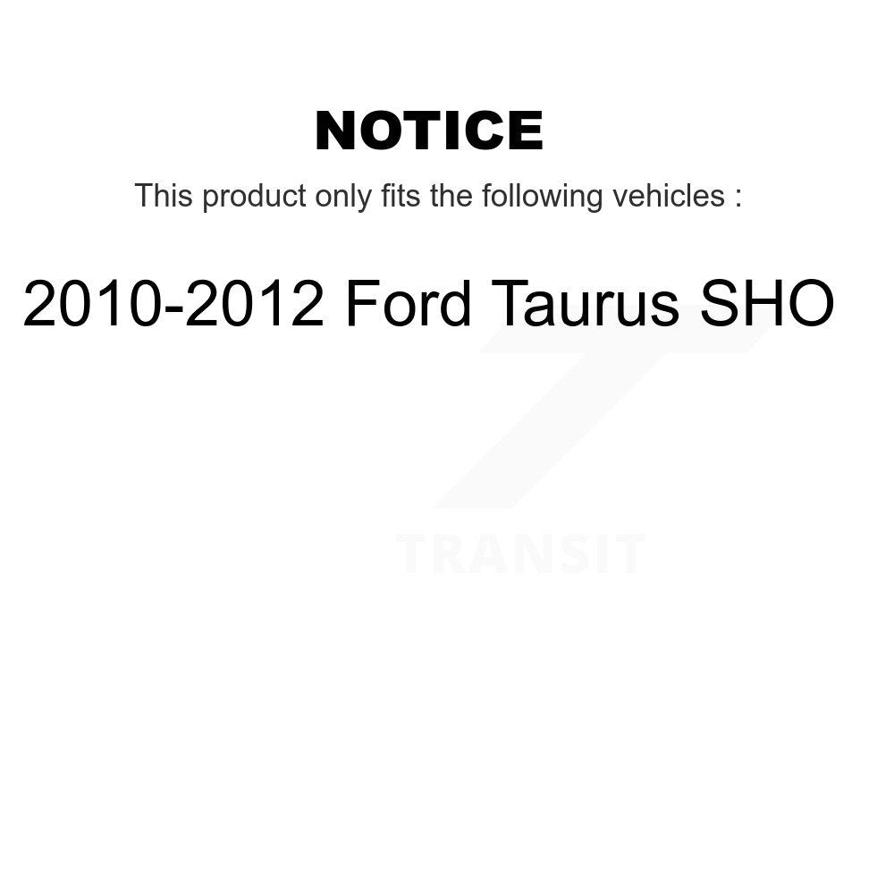 Kit de rotors de frein à fente de forage de tampon en céramique avant et arrière pour Ford Taurus SH 2010-2012