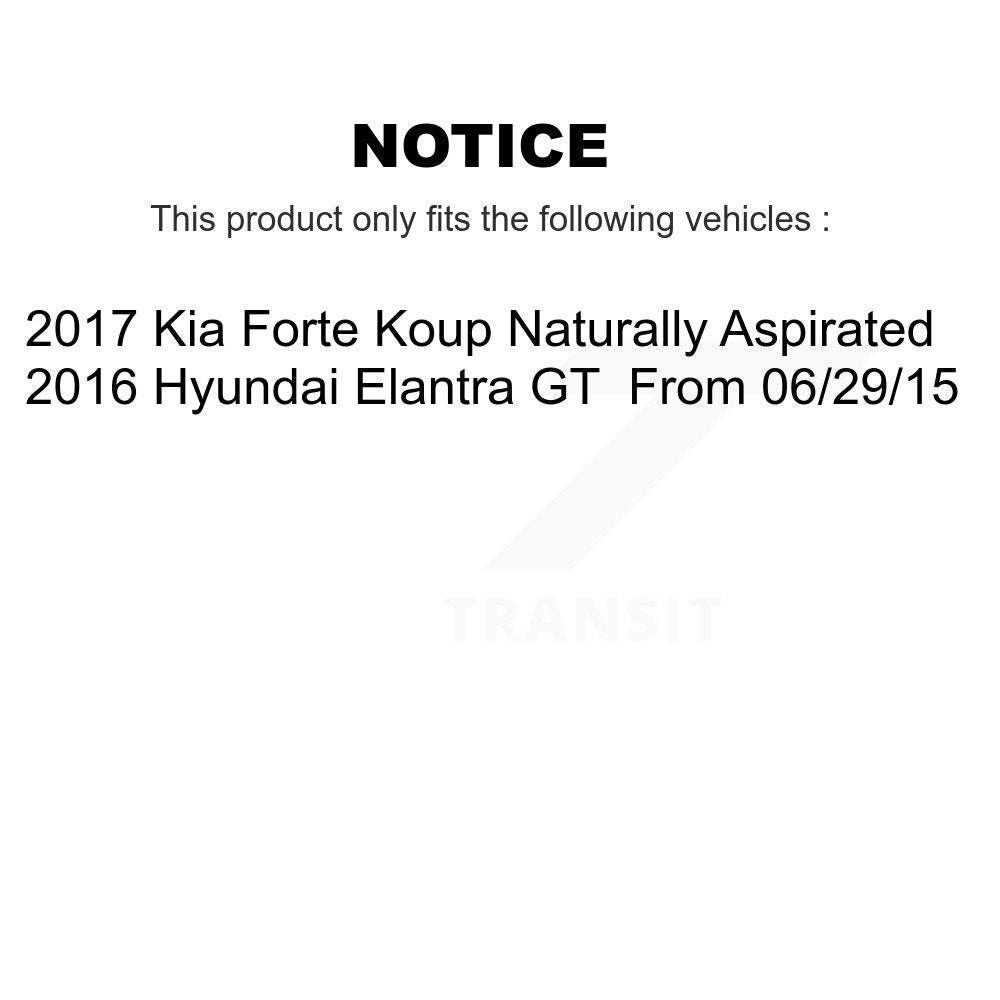 Kit de Rotors de frein à fente de forage de tampon en céramique avant et arrière pour Kia Forte Hyundai Elantr