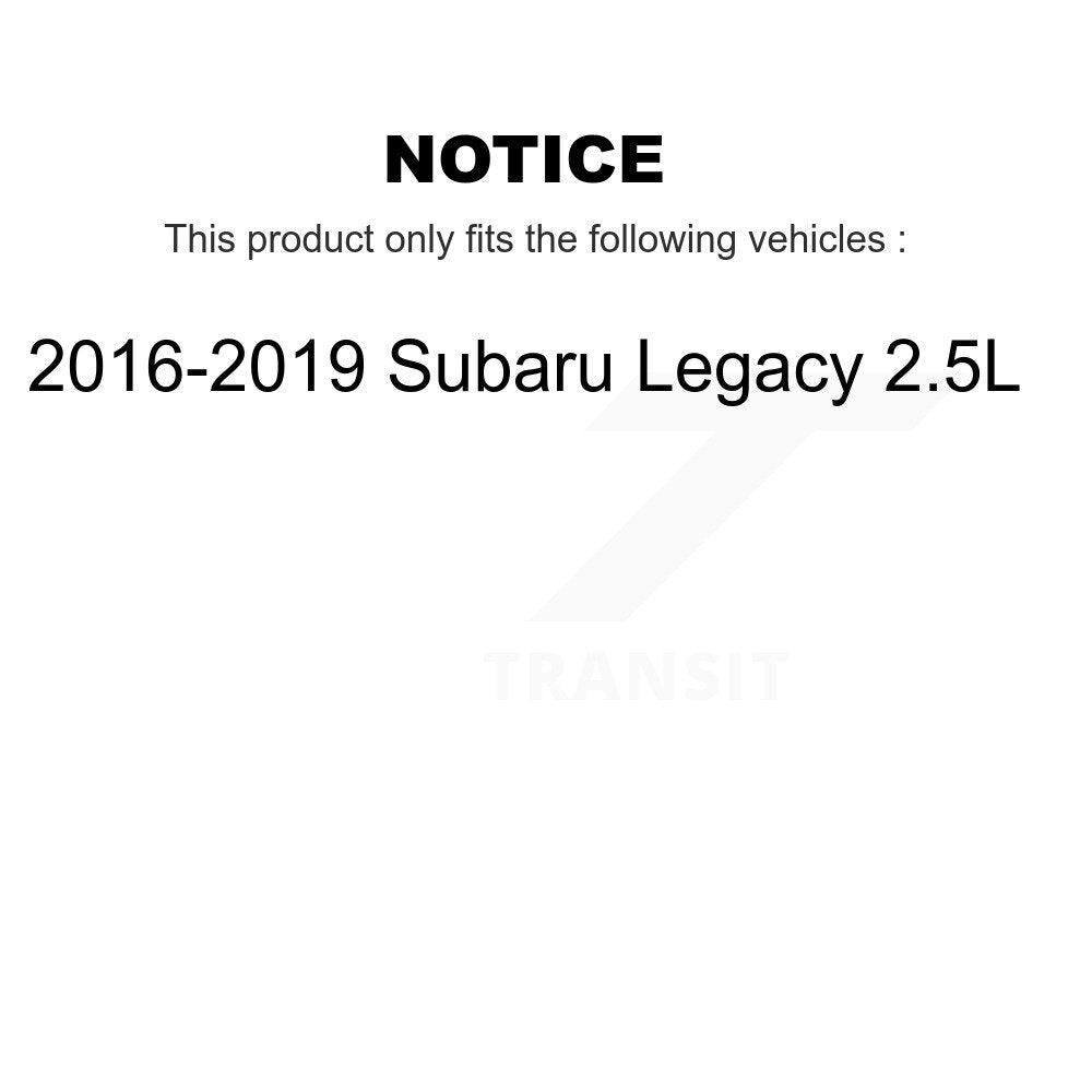 Kit de Rotor de frein à fente percée avec tampons en céramique avant et arrière, pour Subaru Legacy 2.5 16-19