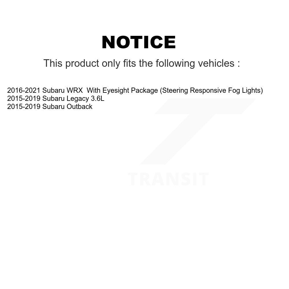 Kit de Rotors de frein à fente de forage de tampon en céramique avant et arrière pour Subaru Outback WRX Legac