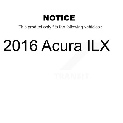 Kit de Rotor de frein à disque avec fente de forage revêtue de tampons en céramique avant et arrière pour Acura IL 2016