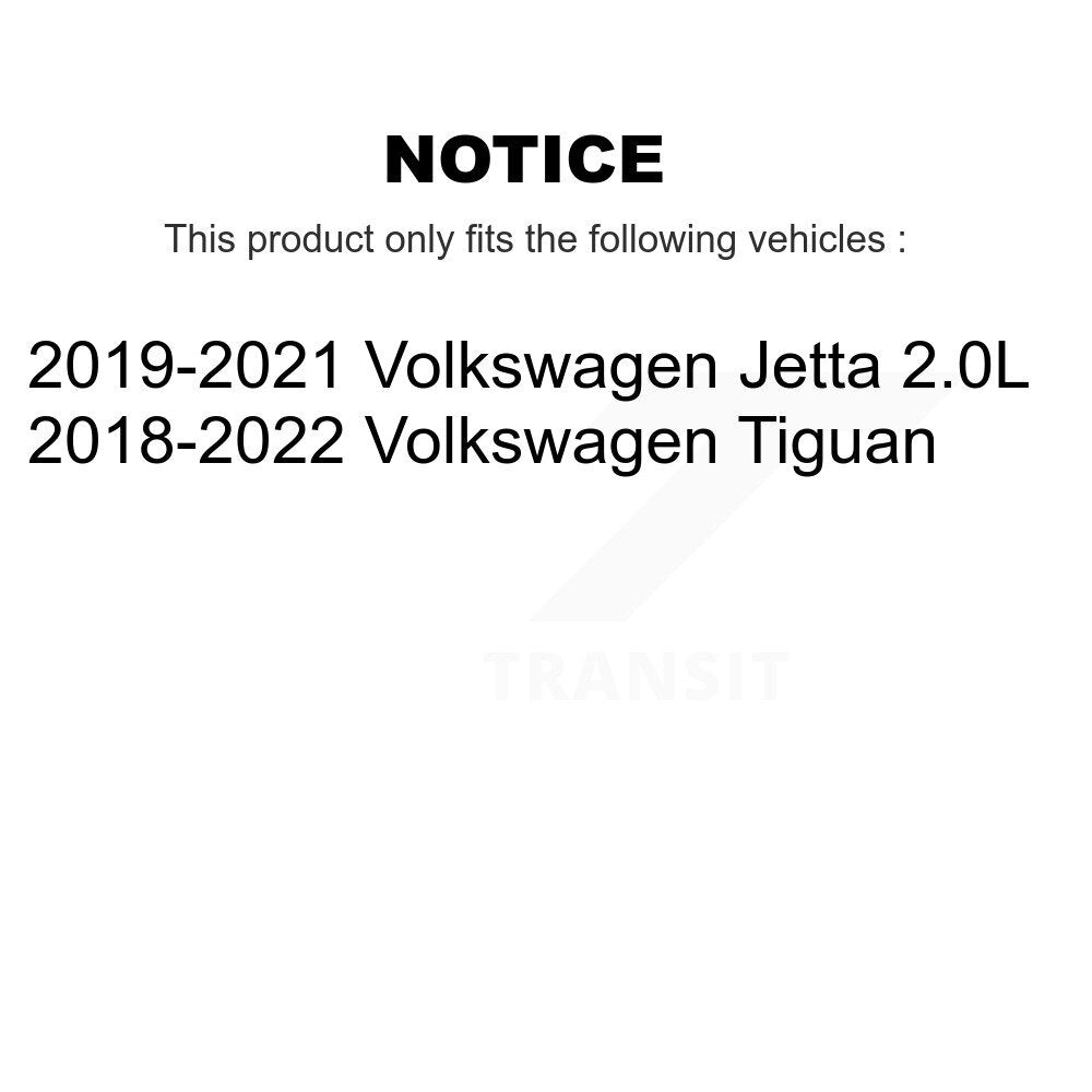 Kit de rotors de frein à fente percée avec tampons en céramique avant et arrière, pour Volkswagen Tiguan Jett