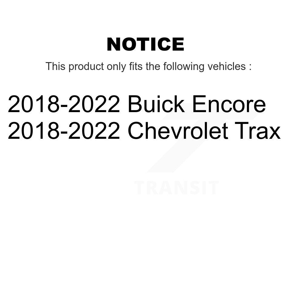Kit de plaquettes en céramique pour Rotor de frein à disque, fente de perçage arrière, pour Buick Encore Chevrolet Tra