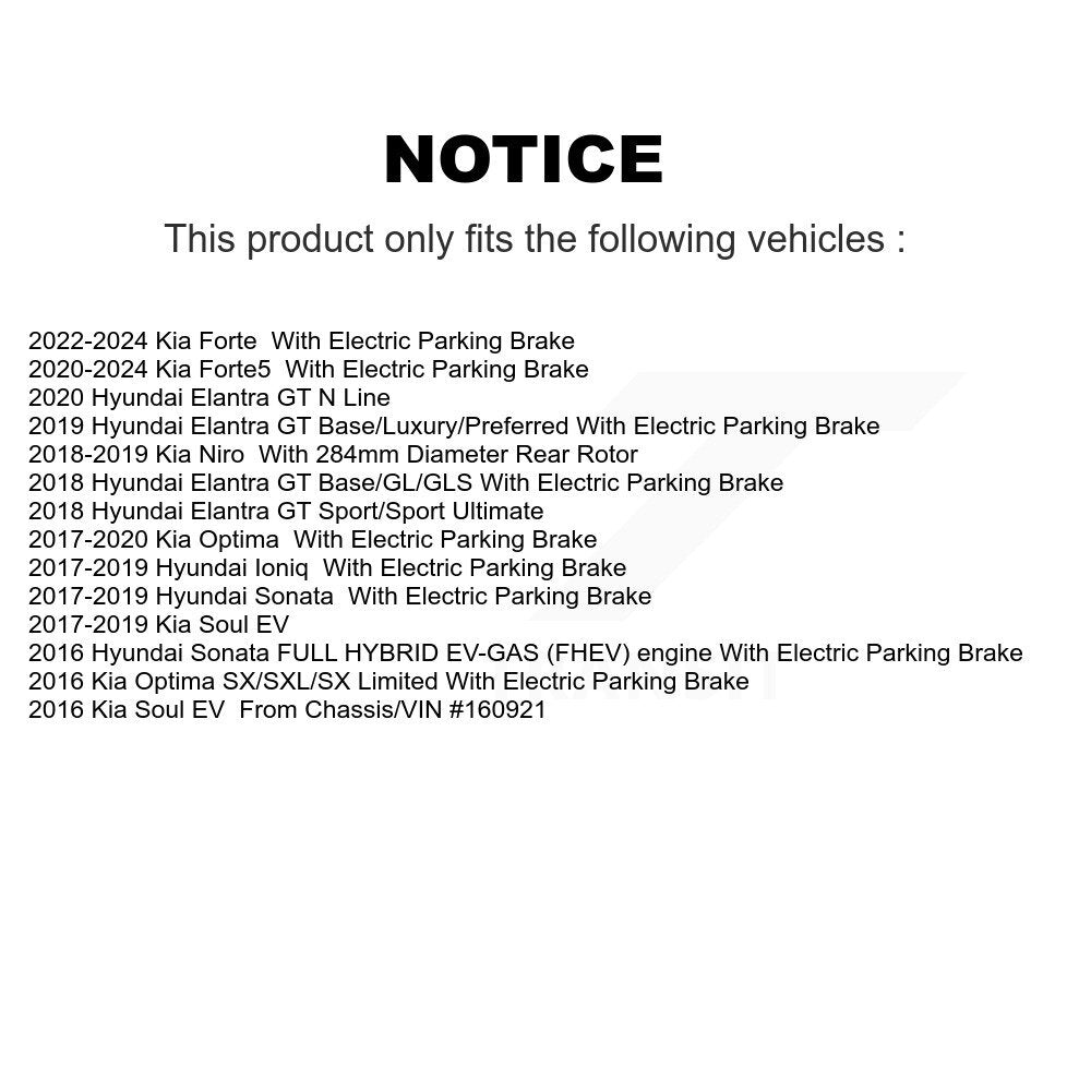 Kit de plaquettes en céramique pour Rotor de frein, fente de perçage arrière, pour Hyundai Kia Sonata Elantra GT E