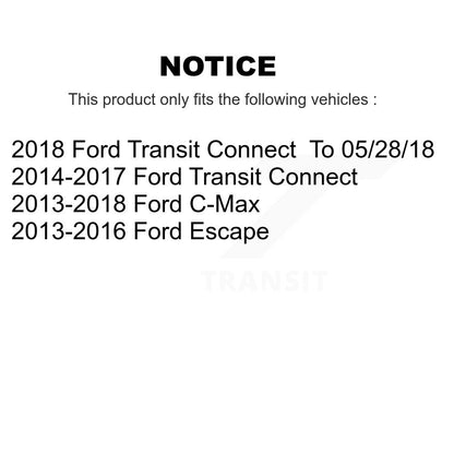 Kit de plaquettes en céramique pour Rotor de frein à disque, fente de perçage arrière, pour Ford Escape Transit Connect