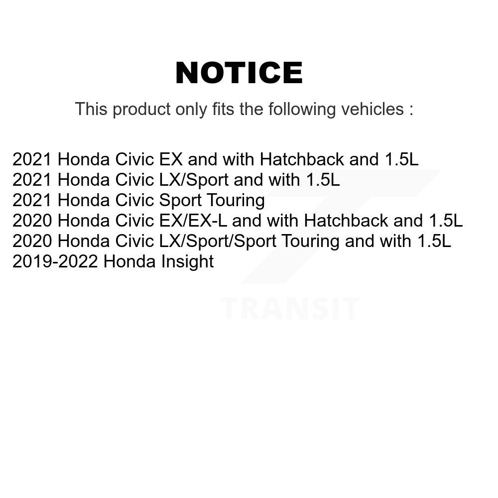 Kit de plaquettes en céramique pour Rotors de frein à disque, fente de perçage arrière, pour Honda Civic Insigh