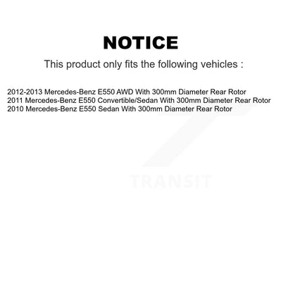 Kit de plaquettes de frein à disque semi-métalliques avec fentes percées arrière, pour Mercedes-Benz E55