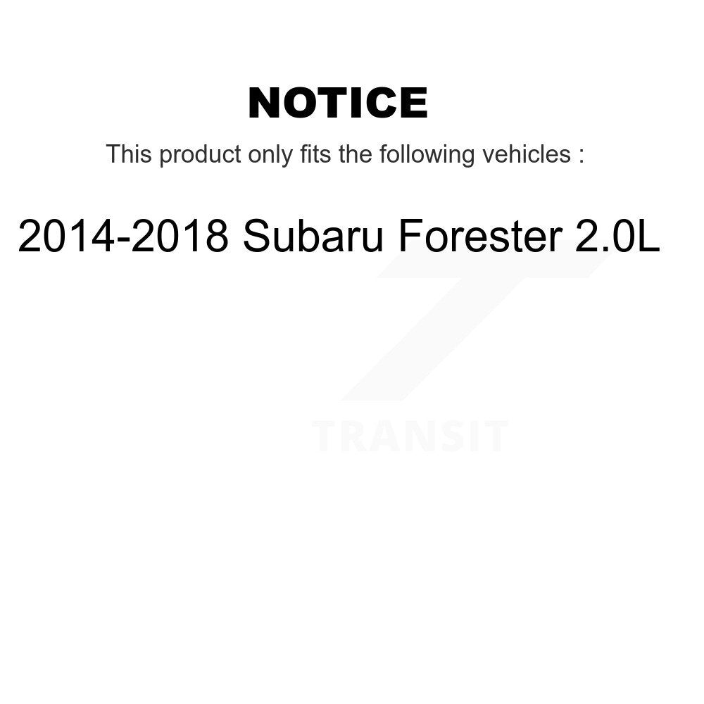 Kit de plaquettes en céramique pour Rotor de frein à fente arrière percée, pour Subaru Forester 2014 2018 2.0