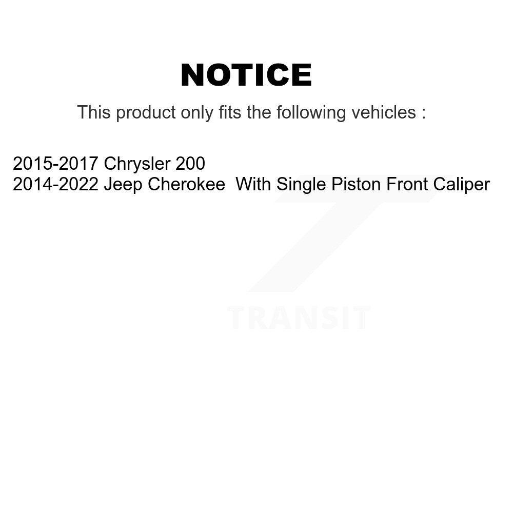 Kit de plaquettes en céramique pour Rotors de frein à disque, fente de perçage arrière, pour Jeep Cherokee Chrysler 20