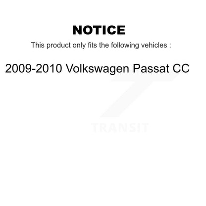 Kit de plaquettes semi-métalliques de Rotor de frein à fente de forage arrière pour Volkswagen Passat C 09-10