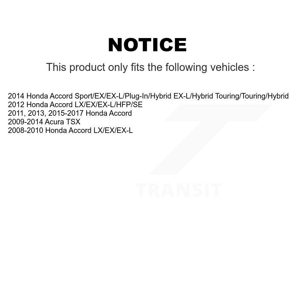 Kit de plaquettes en céramique pour Rotor de frein à disque, fente de perçage pour manteau arrière, pour Honda Accord Acura TS