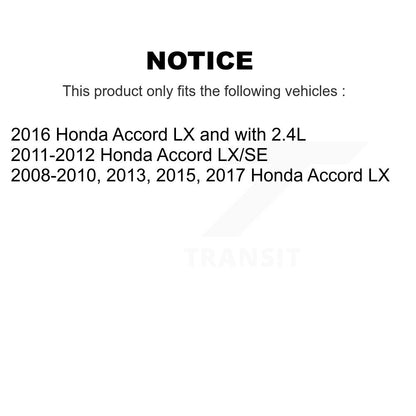 Kit de Rotor de frein à disque à fente percée avec revêtement de tampon en céramique avant et arrière pour Honda Accor
