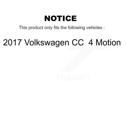 Kit de Rotors de frein à fente de forage de tampon en céramique avant et arrière pour 17 Volkswagen CC 4 Motio