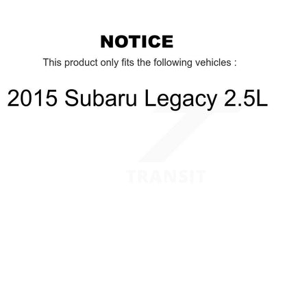 Kit de rotors de frein à fente percée avec tampons en céramique avant et arrière, pour Subaru Legacy 2015 2.5