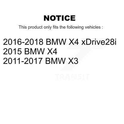 Rotor de frein à disque à fente percée avec revêtement avant et Kit de plaquettes semi-métalliques pour BMW X3 X