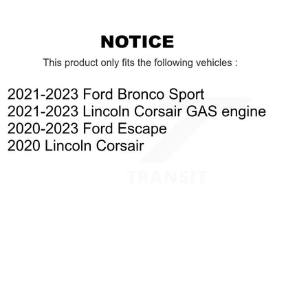 Kit de Rotor de frein à fente percée avec tampons en céramique avant et arrière, pour Ford Escape Bronco Spor