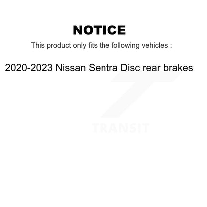 Kit de plaquettes de frein en céramique, Rotor de frein à fente arrière percé pour frein arrière à disque Nissan Sentra