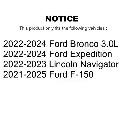 Kit de plaquettes de frein en céramique, Rotors de frein à fente avant percés pour Ford F-150 Bronco Expeditio