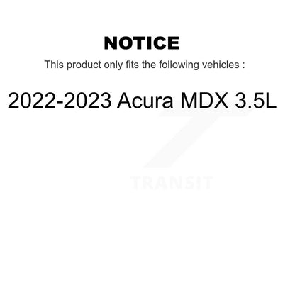 Kit de Rotor de frein à fente percée avec tampons en céramique avant et arrière, pour Acura MDX 2022 2023 3.5