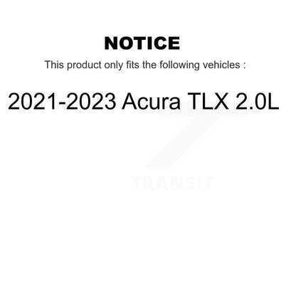 Kit de Rotor de frein à fente percée avec tampons en céramique avant et arrière, pour Acura TLX 2021 2023 2.0