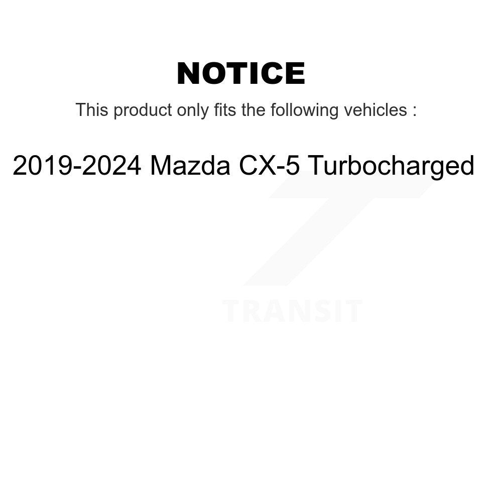 Kit de rotors de frein à fente percés avec tampons en céramique avant et arrière, pour Mazda CX-5 Turbocharge