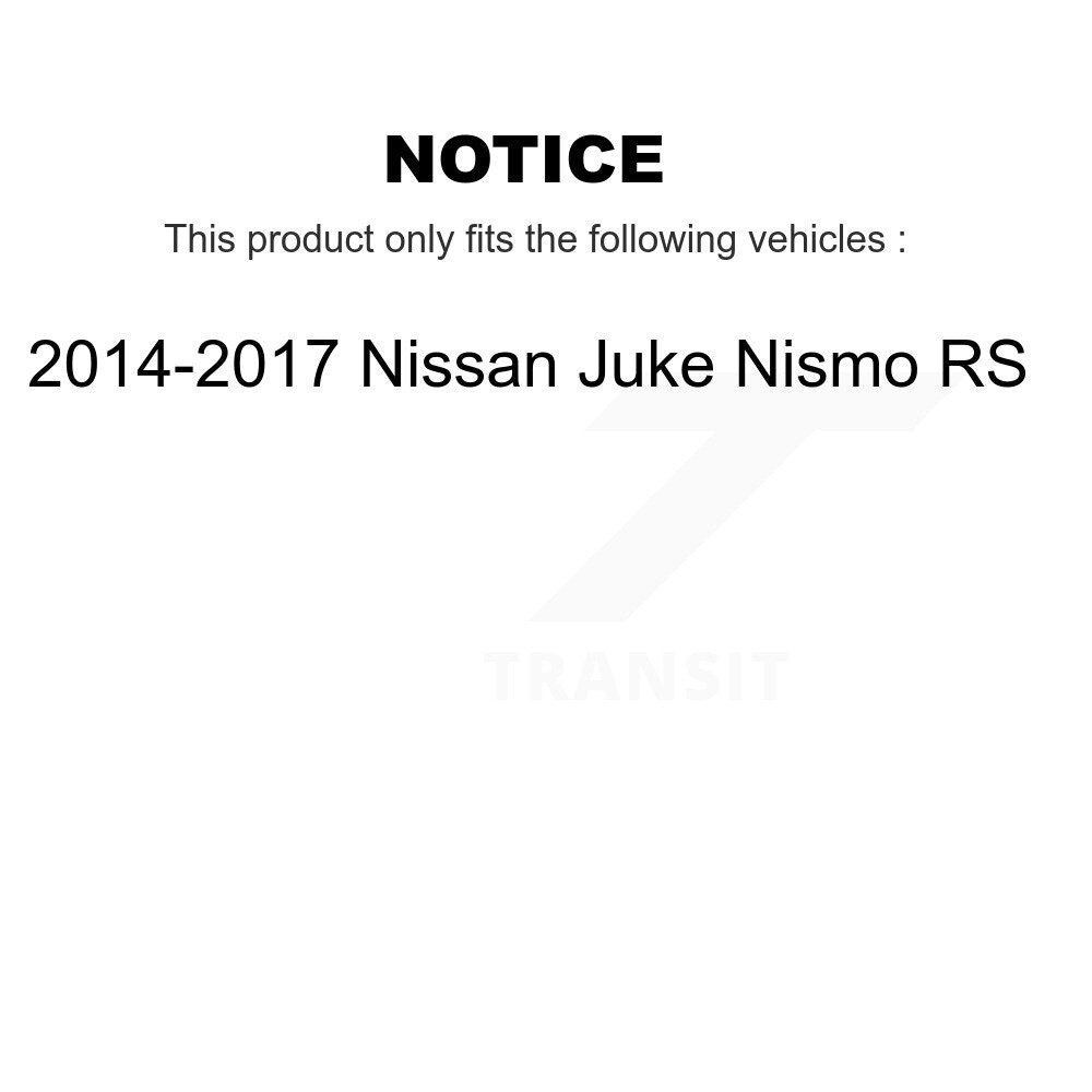 Kit de Rotor de frein à fente de forage de tampon en céramique avant et arrière pour Nissan Juke Nismo R 14-17