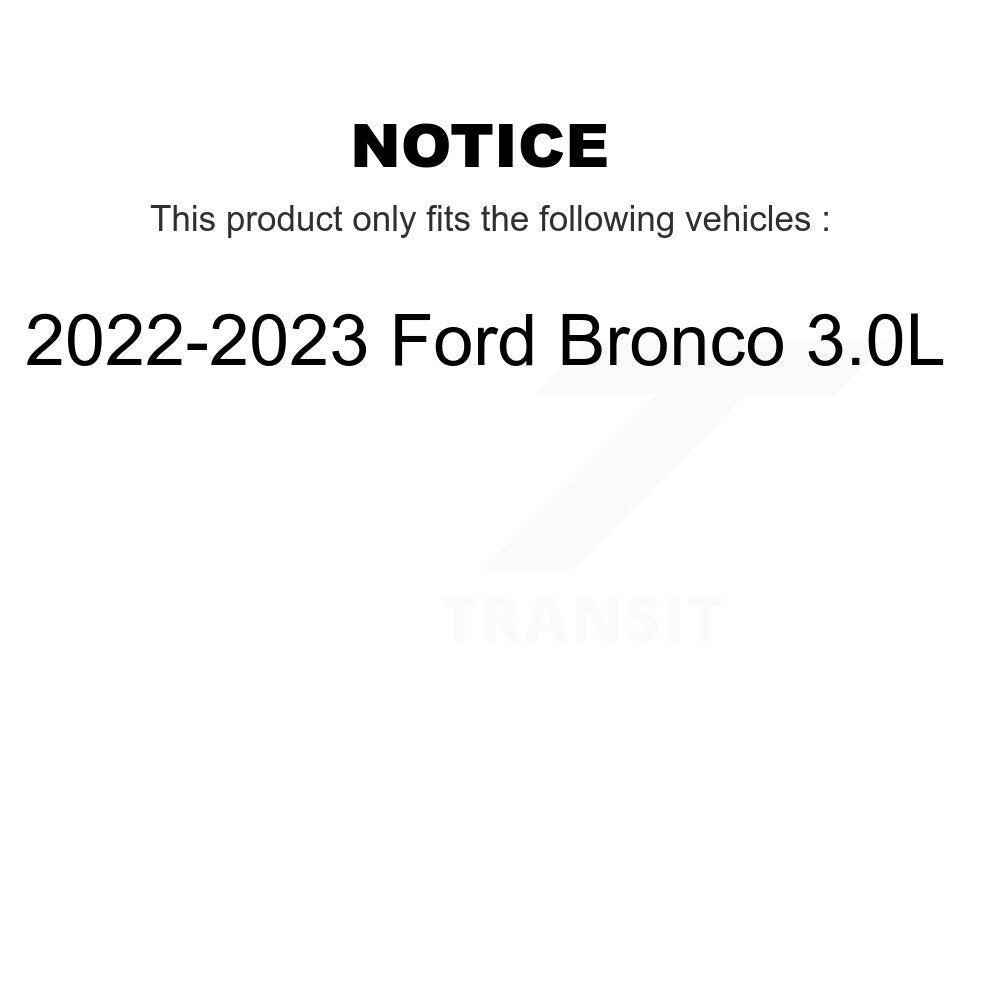 Kit de rotors de frein à fente de forage semi-métallique avant et arrière en céramique pour Ford Bronc