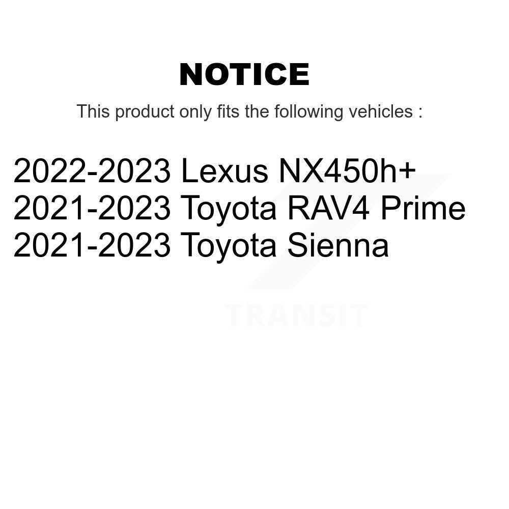 Kit de Rotor de frein à fente percée avec tampons en céramique avant et arrière, pour Toyota Sienna RAV4 Prim