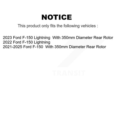Kit de plaquettes semi-métalliques de rotors de frein à disque de fente de forage arrière pour Ford F-150 Lightnin