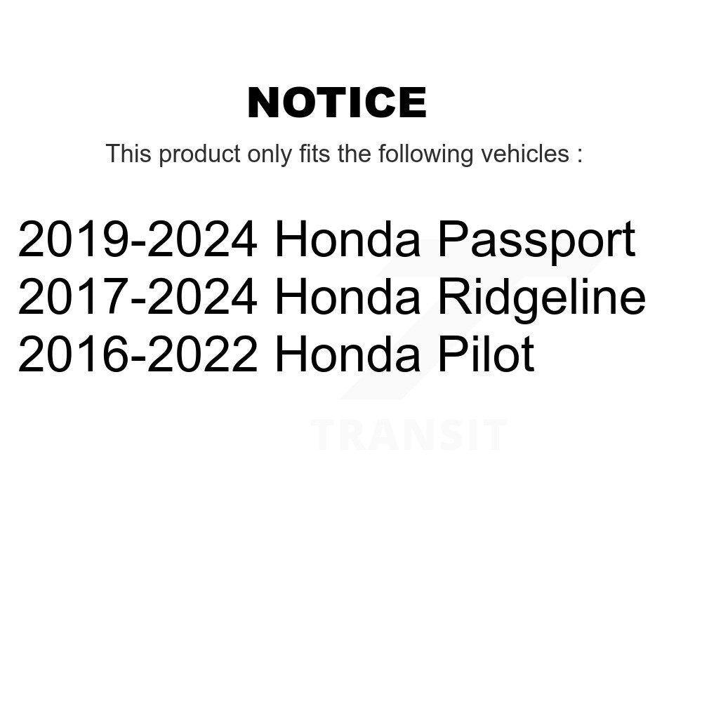 Kit de patins en céramique et de chaussures de stationnement, disques arrière percés et fendus, pour Honda