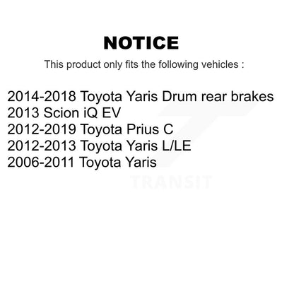 Kit de plaquettes en céramique pour Rotor de frein à fente avant percée, pour Toyota Yaris Prius C Scion i
