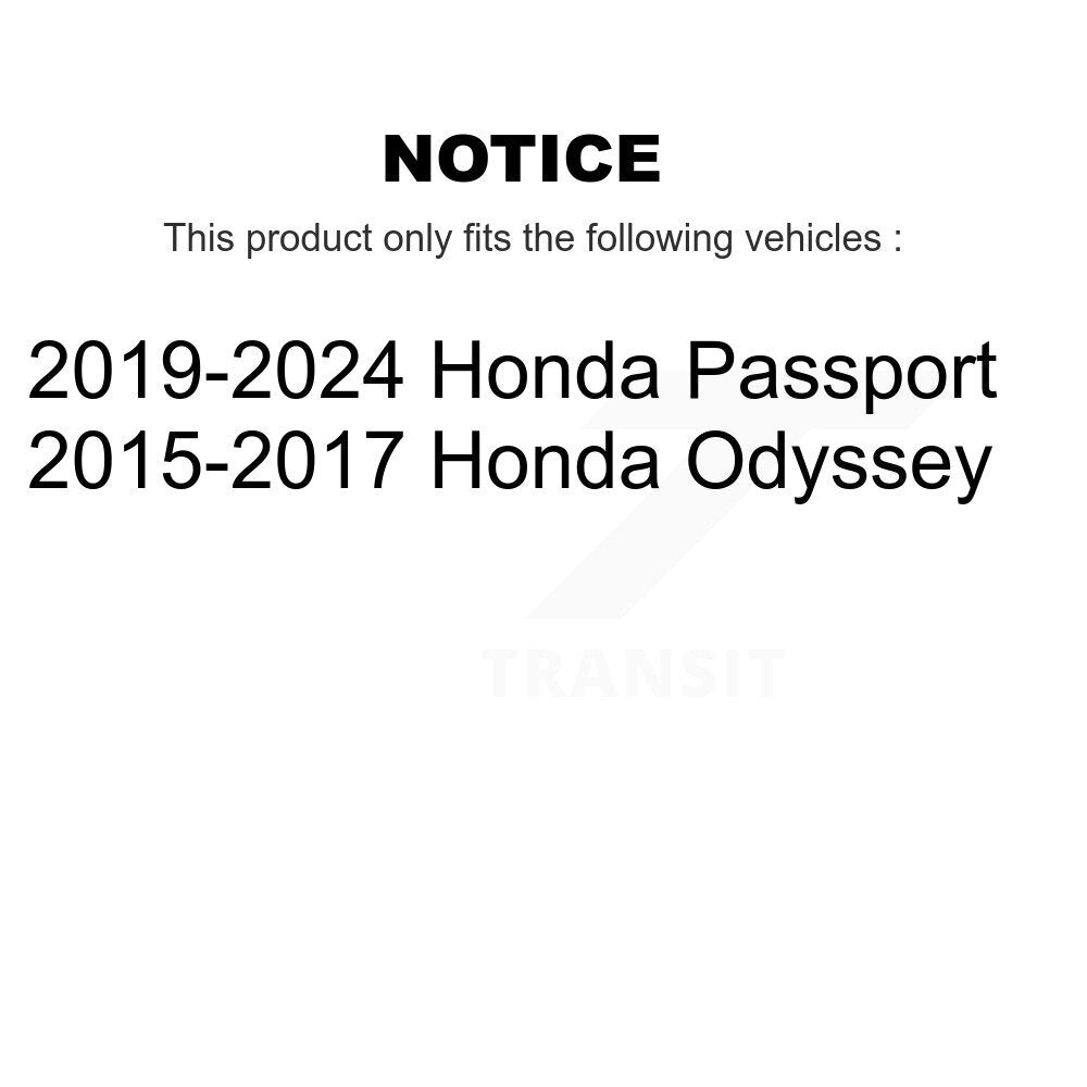 Rotor de frein à disque à fente avant percée et Kit de plaquettes en céramique pour Honda Odyssey Passpor