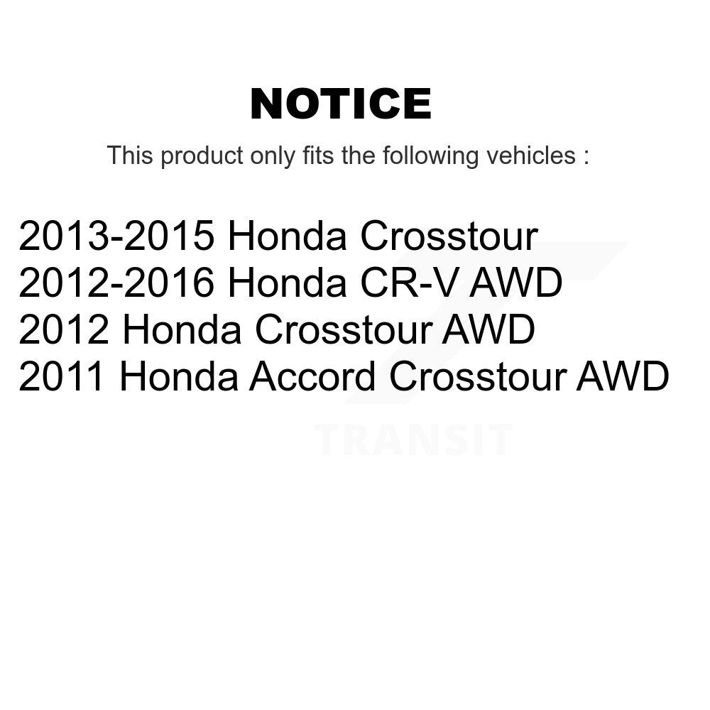 Rotor de frein à fente percée avant et Kit de plaquettes en céramique pour Honda CR-V Crosstour Accor