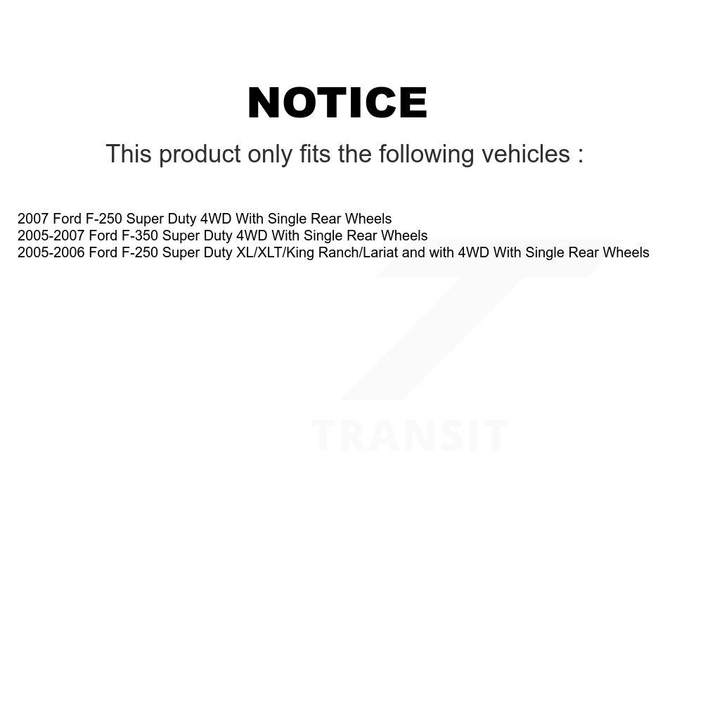 Kit de plaquettes en céramique pour Rotor de frein à disque, fente de perçage avant et arrière, pour Ford F-350 Super Dut
