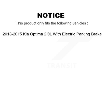 Kit de plaquettes en céramique pour rotors de frein avant et arrière, pour Kia Optima 2013 2.0 – 2015